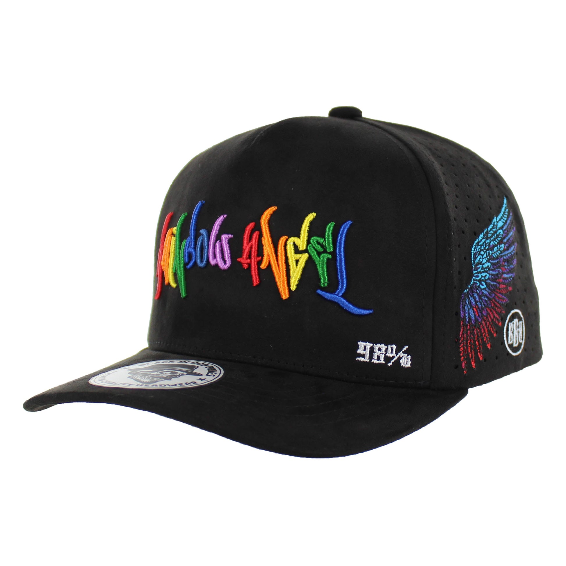 BBB016-1 - RAINBOW ANGEL - Black Suede