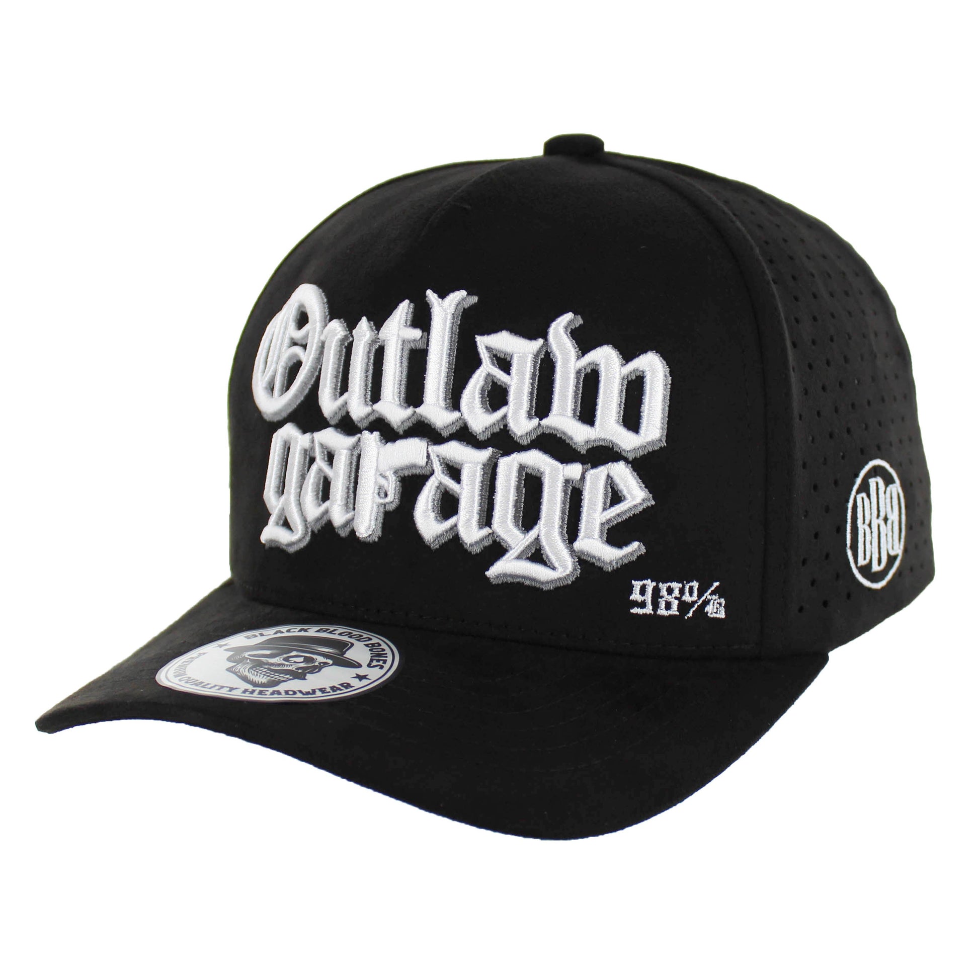 BBB018-1 - OUTLAW GARAGE - Black Suede