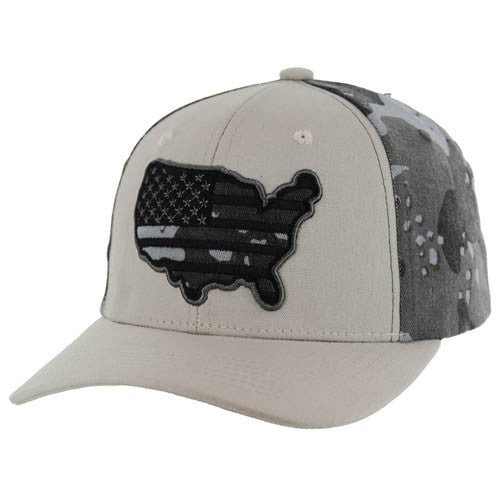 BM233 USA, CANVAS WITH GRAY CAMO,BUCKLE BACK-L GRAY/GRAY CAMO