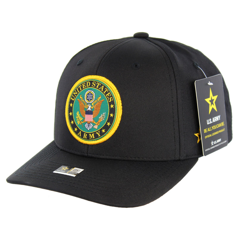 CK-AR003-3 - ARMY SEAL (WOVEN) CAP - BLACK