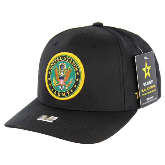CK-AR003-3 - ARMY SEAL (WOVEN) CAP - BLACK