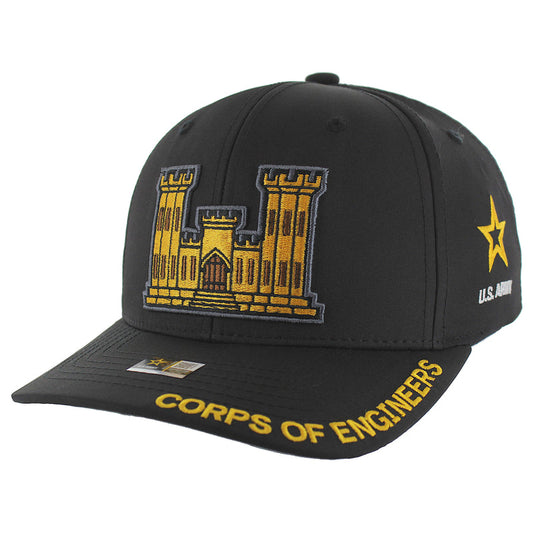 CK-AR026 - CORPS OF ENGINEERS CAP - BLACK