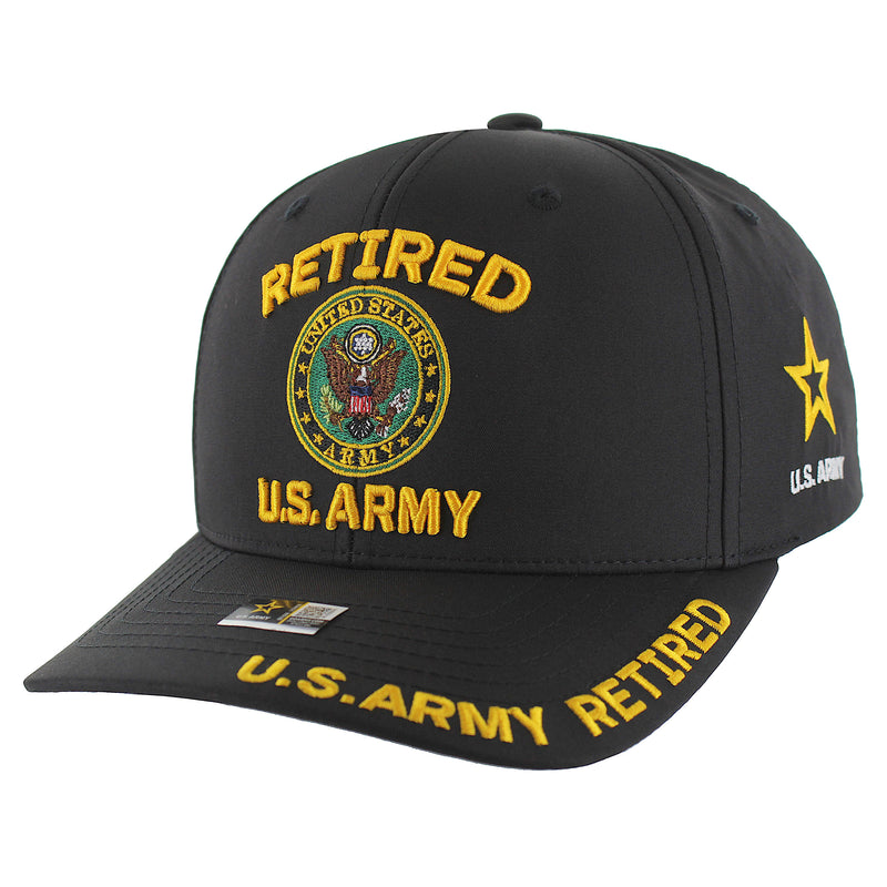 CK-AR038-1 - RETIRED ARMY CAP - BLACK
