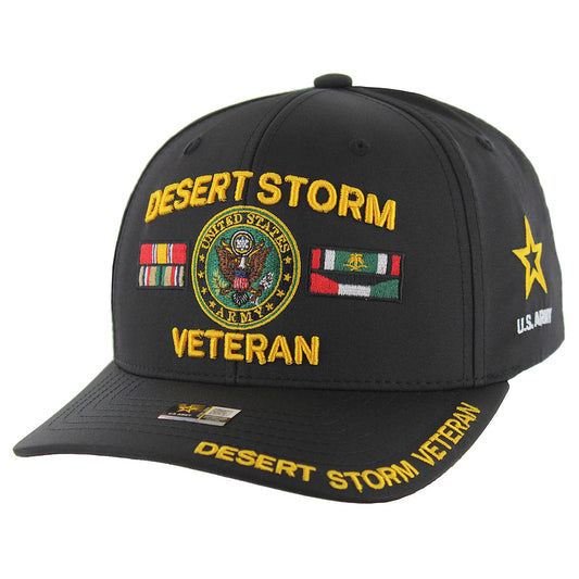 CK-AR044-1 - DESERT STORM VETERAN CAP - BLACK