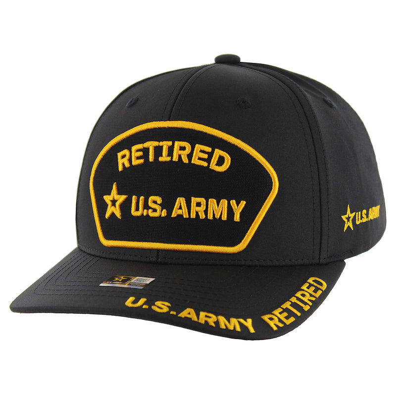 CK-AR066-1 - RETIRED ARMY CAP - BLACK
