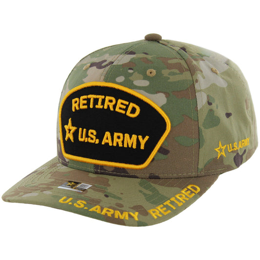 CK-AR066-3 - RETIRED ARMY CAP - CAMO