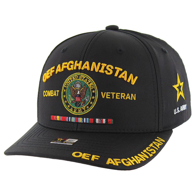 CK-AR073-1 - OEF AFGHANISTAN COMBAT VETERAN CAP - BLACK