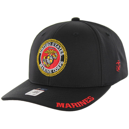 CK-MR001-01 - MARINE CORPS SEAL LOGO CAP - BLACK