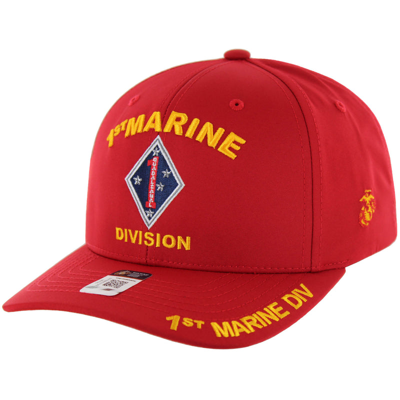 CK-MR015-02 - 1ST MARINE DIVISION CAP - RED