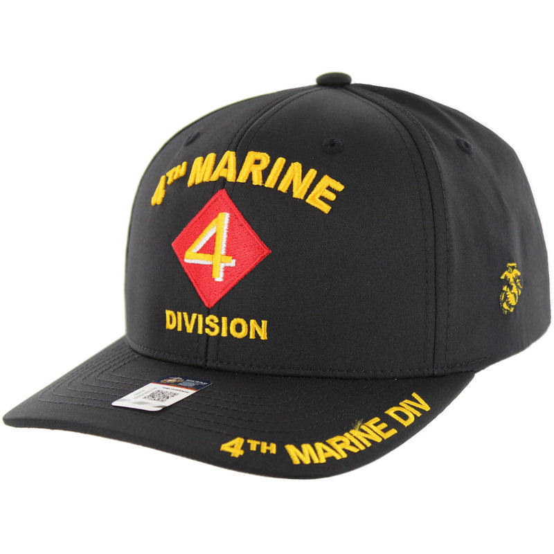 CK-MR018-01 - 4TH MARINE DIVISION CAP - BLACK