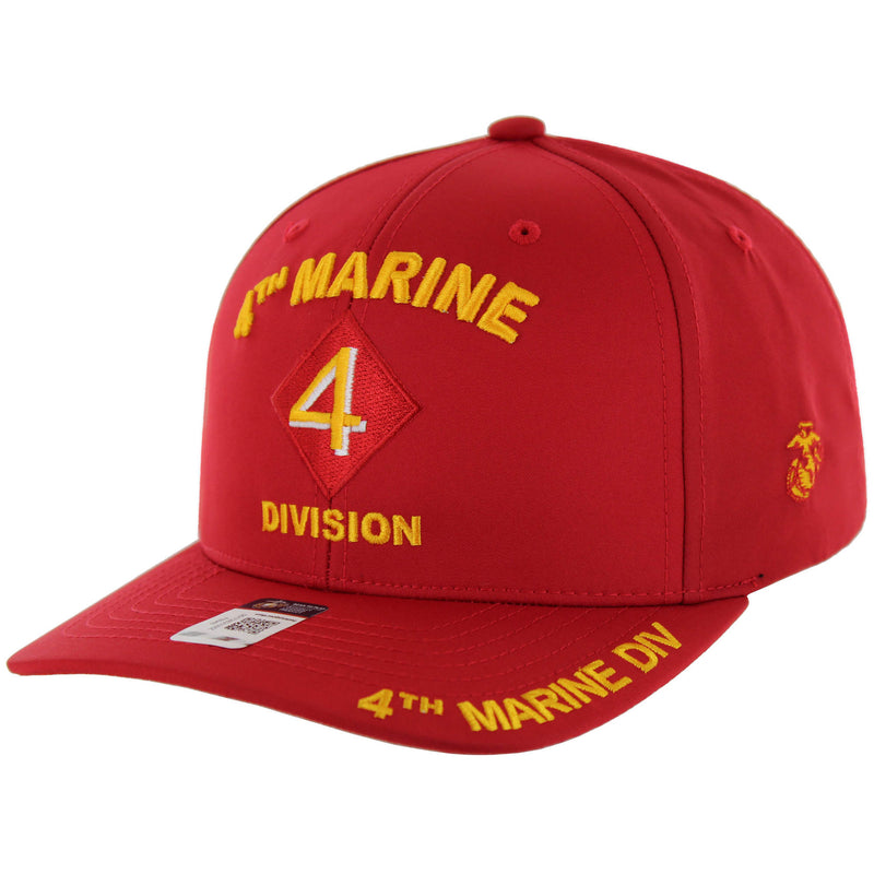 CK-MR018-02 - 4TH MARINE DIVISION CAP - RED