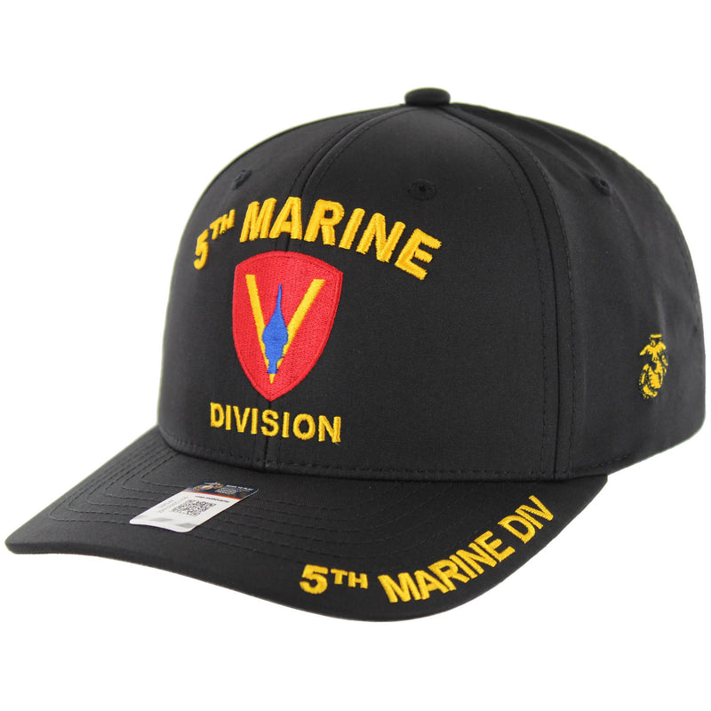 CK-MR019-01 - 5TH MARINE DIVISION CAP - BLACK