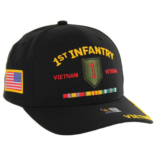 JM-AR050 LICENSED U.S. ARMY 1ST INFANTRY VIETNAM VETERAN - BLACK - Image 2