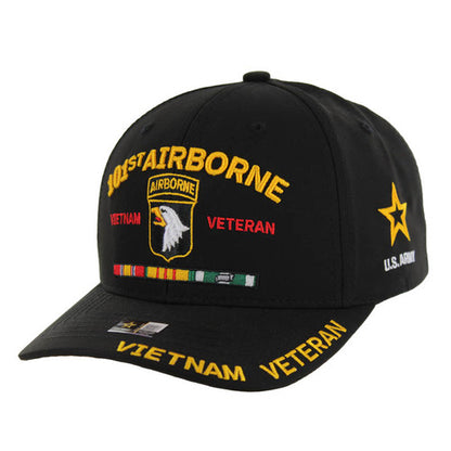 JM-AR060 LICENSED U.S. ARMY 101ST AIRBORNE VIETNAM VETERAN - BLACK