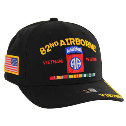 JM-AR061 LICENSED U.S. ARMY 82ND AIRBORNE VIETNAM VETERAN - BLACK