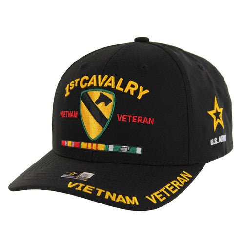 JM-AR062 LICENSED U.S. ARMY 1ST CAVALRY VIETNAM VETERAN - BLACK