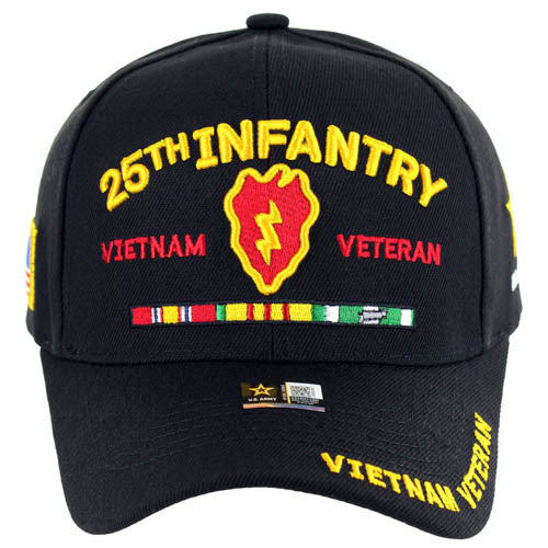 JM-ARC055 LICENSED U.S. ARMY 25TH INFANTRY VIETNAM VETERAN - BLACK