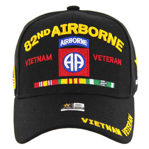 JM-ARC061 LICENSED U.S. ARMY 82ND AIRBORNE VIETNAM VETERAN - BLACK