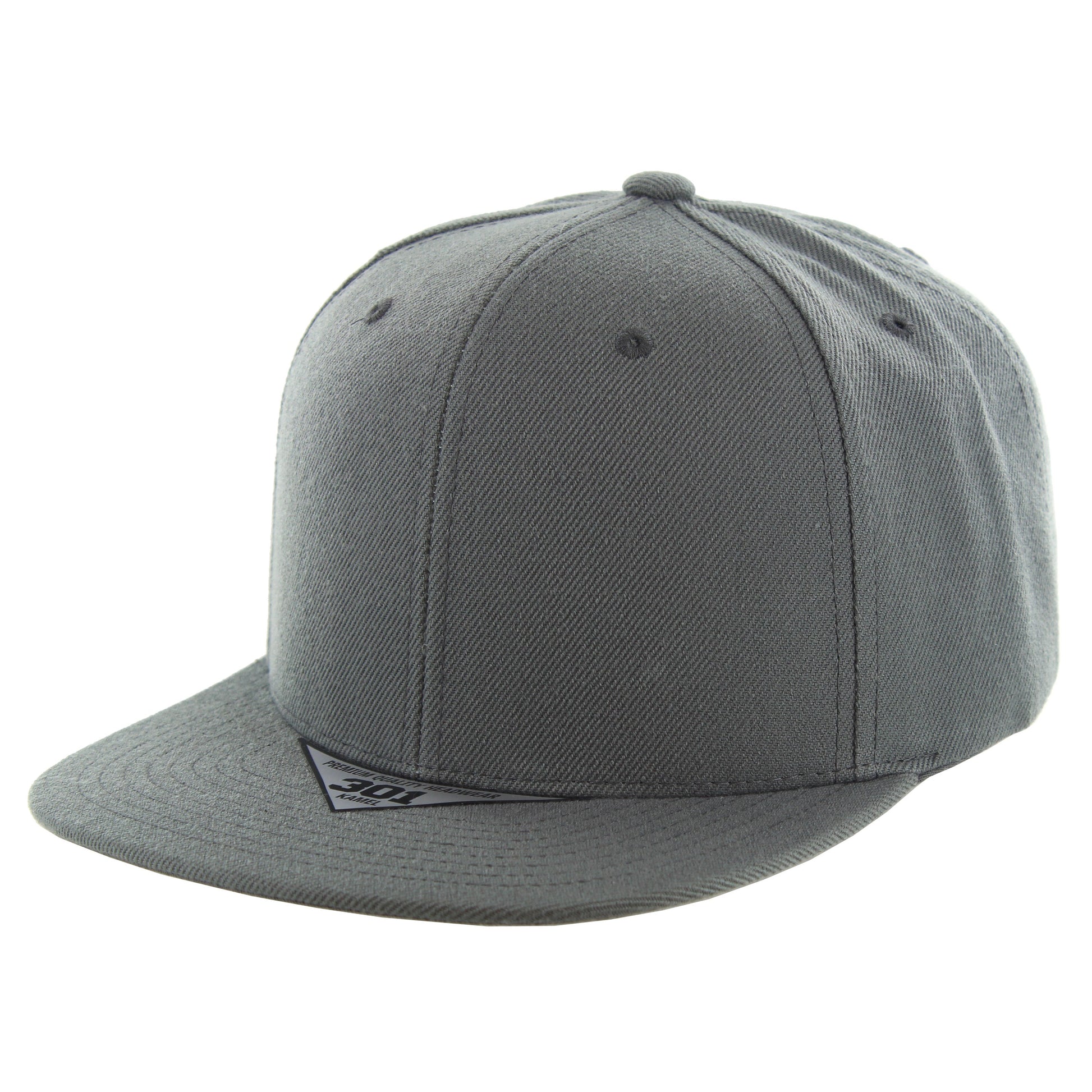 K301A - 6 PANEL ACRYLIC CAP - Charcoal