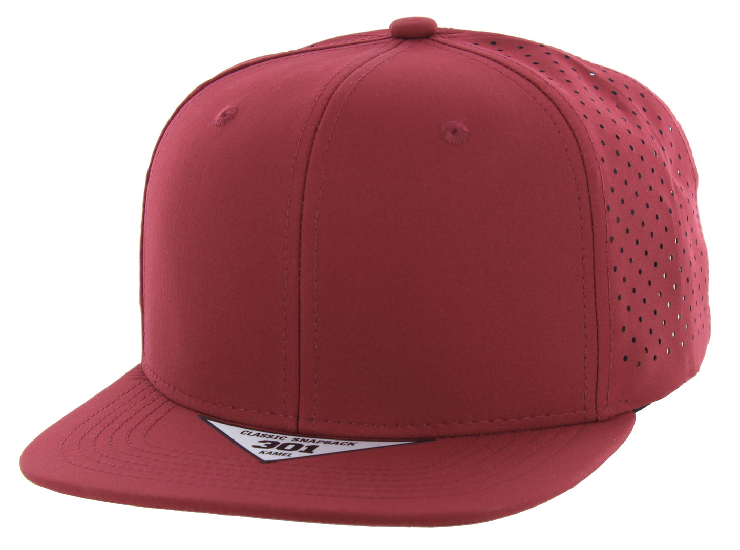K301DP - 6 PANEL PERFORATED SUBTONE CAP - Burgundy