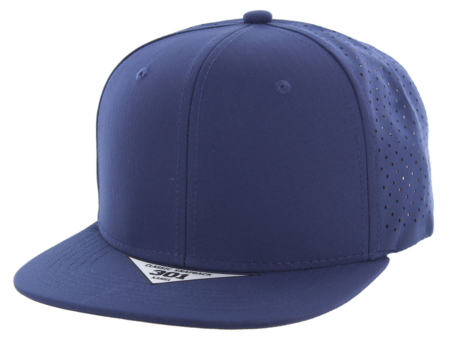 K301DP - 6 PANEL PERFORATED SUBTONE CAP - Navy
