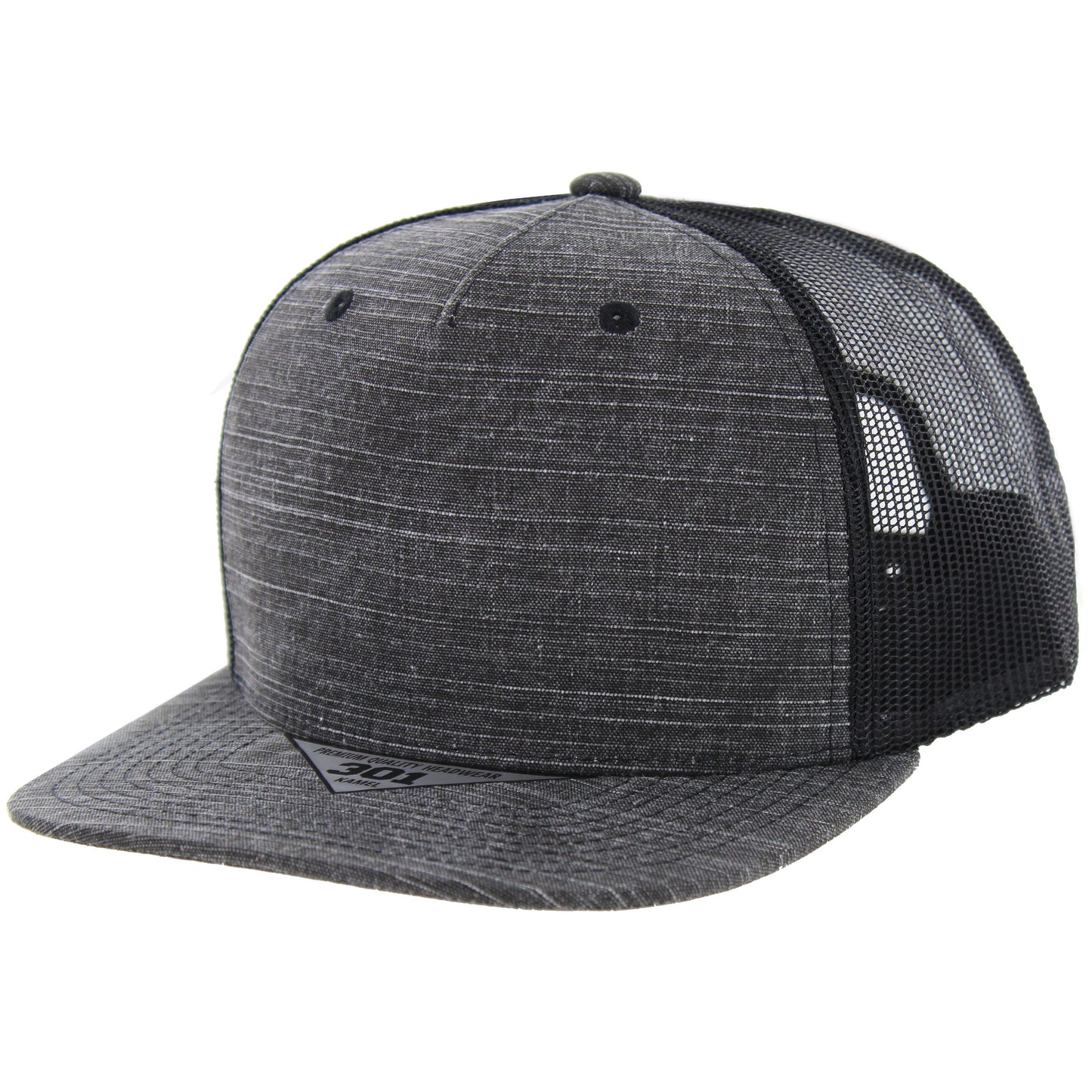 K301SLT - SLUB TRUCKER HAT - Black