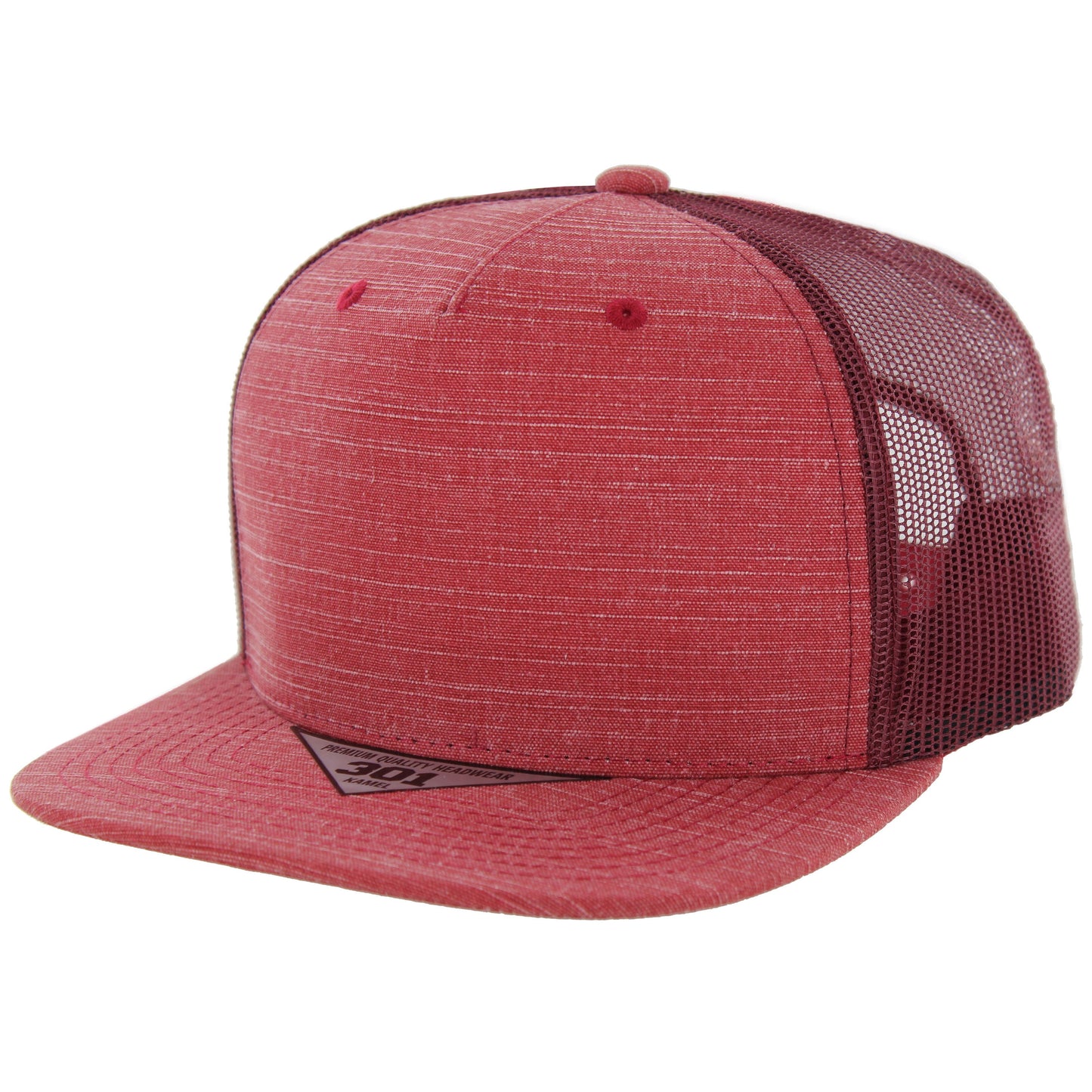 K301SLT - SLUB TRUCKER HAT - Burgundy