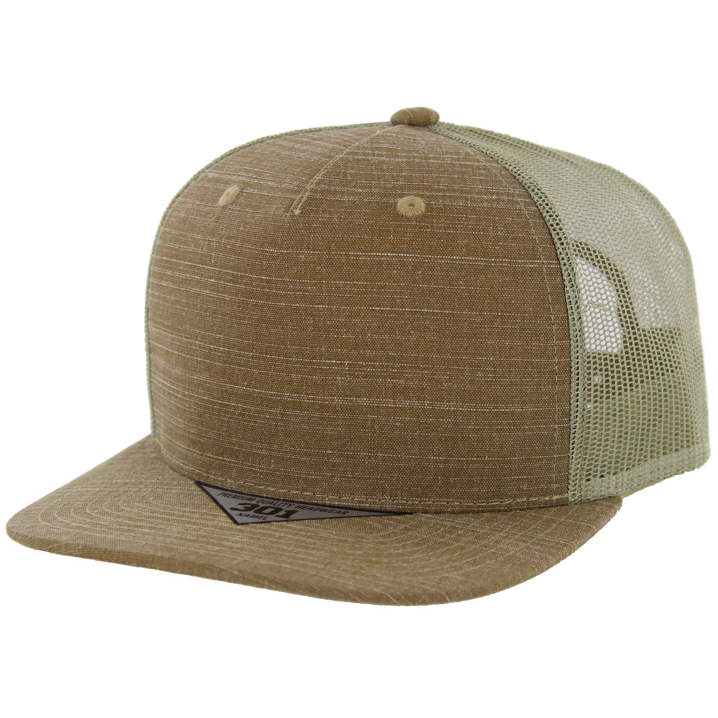 K301SLT - SLUB TRUCKER HAT - Caramel