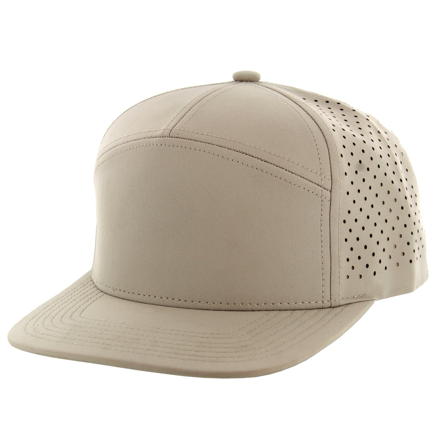 K707DP - 7 PANEL PERFORATED SUBTONE CAP - Khaki