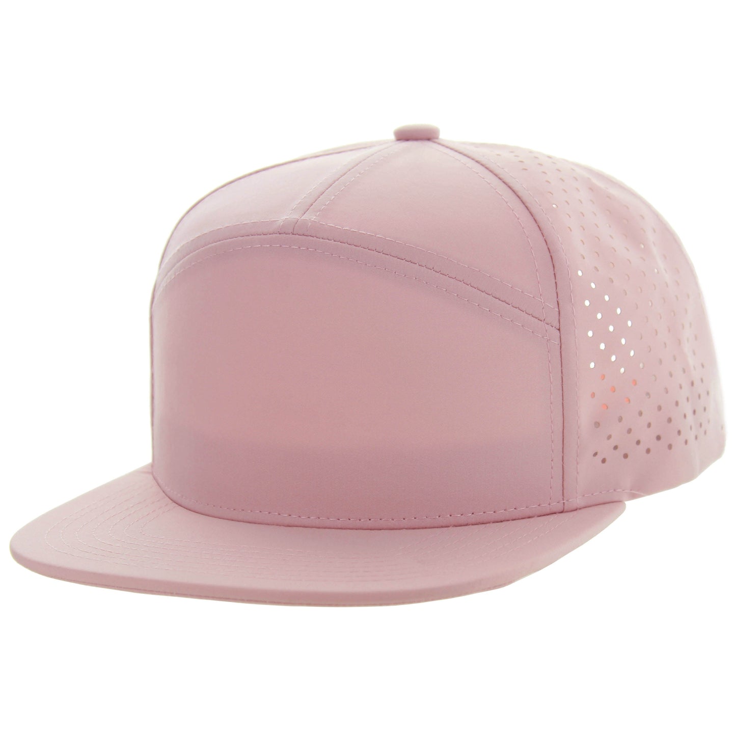 K707DP - 7 PANEL PERFORATED SUBTONE CAP - Pink