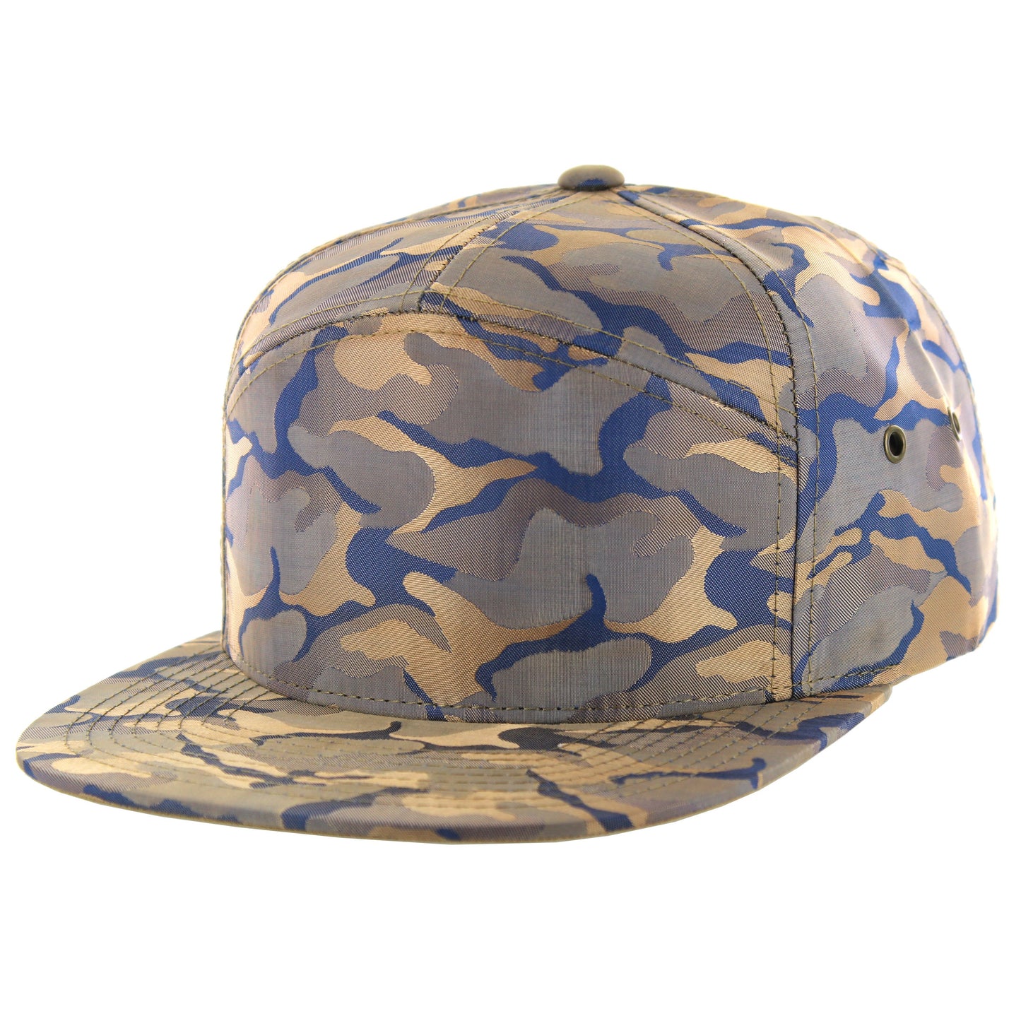 K707NC - NYLON CAMO HAT - Khaki Blue