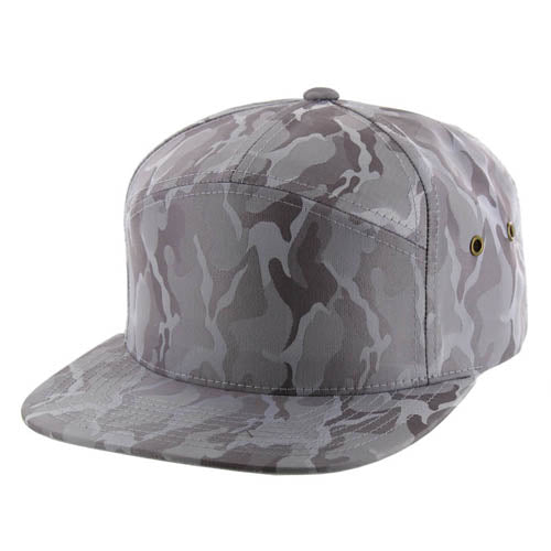 K707NC - NYLON CAMO HAT - Grey