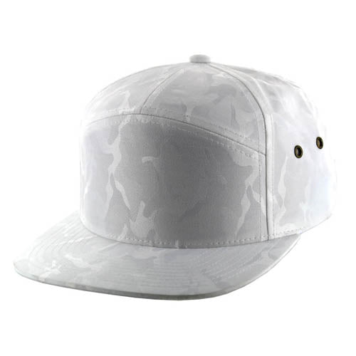 K707NC - NYLON CAMO HAT - White