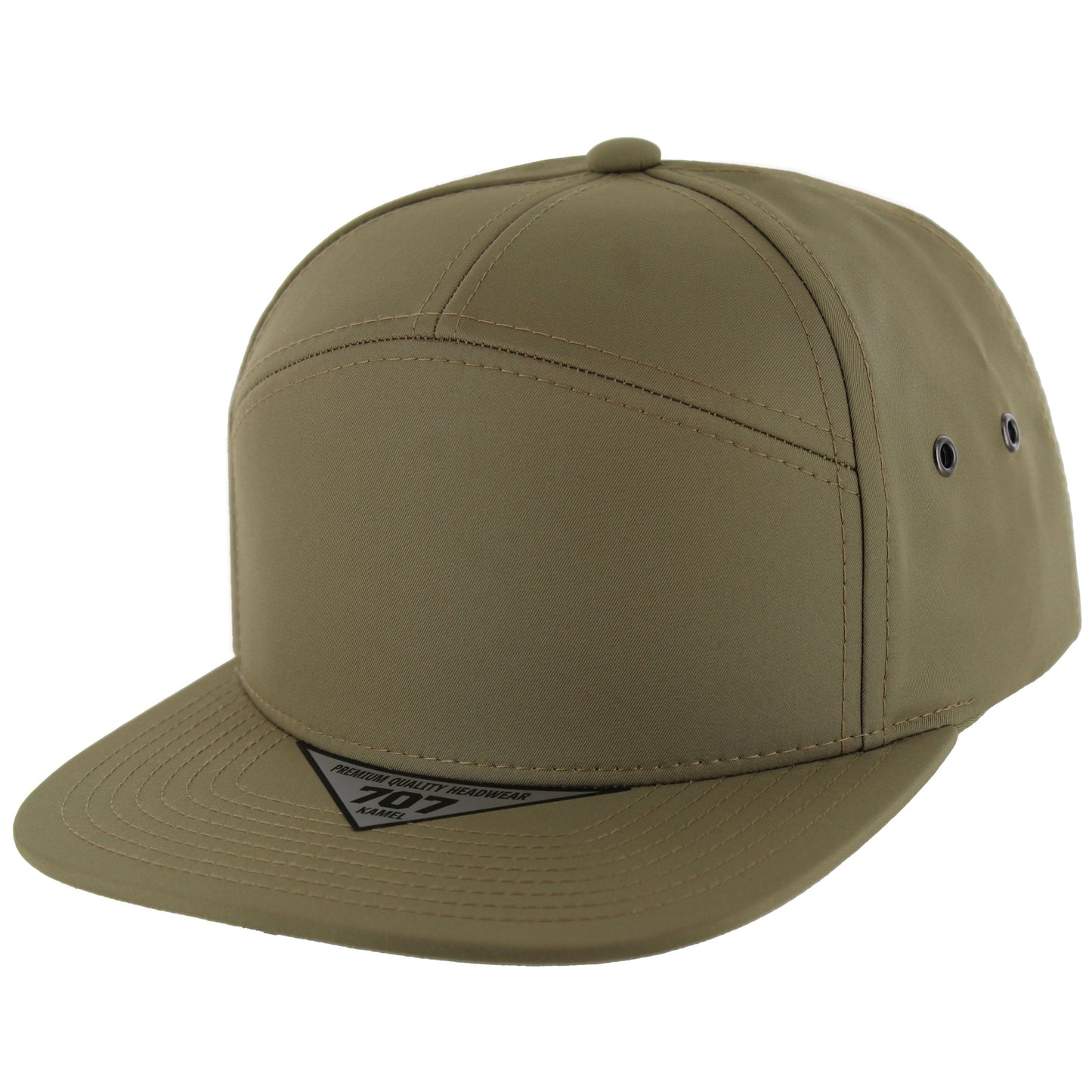K707N - 7 PANEL NANO TWILL CAP - Khaki