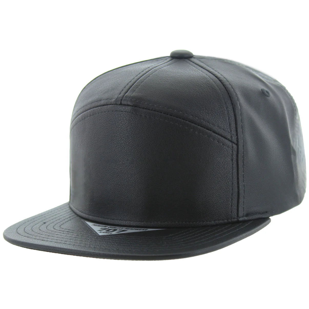 K707PU - 7 PANEL PU LEATHER CAP