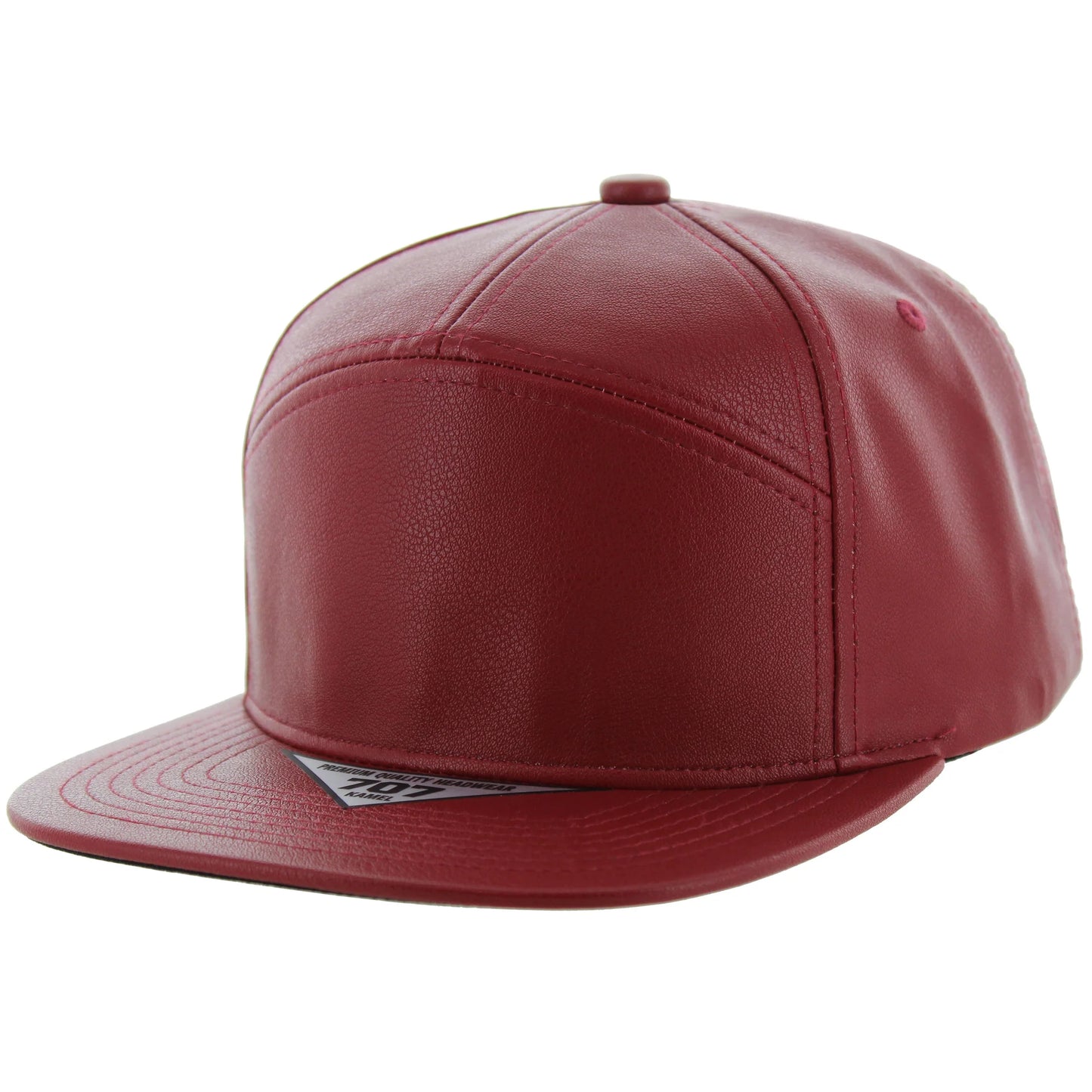 K707PU - 7 PANEL PU LEATHER CAP