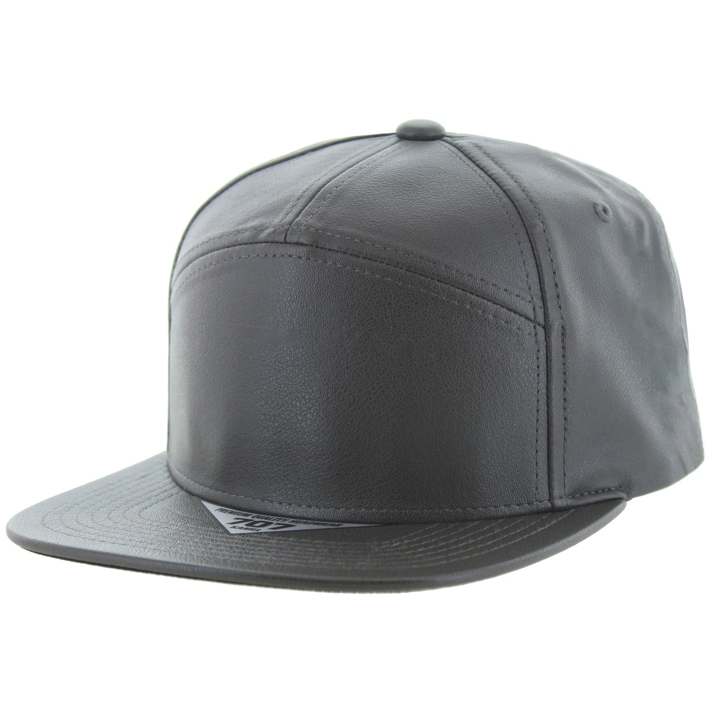 K707PU - 7 PANEL PU LEATHER CAP