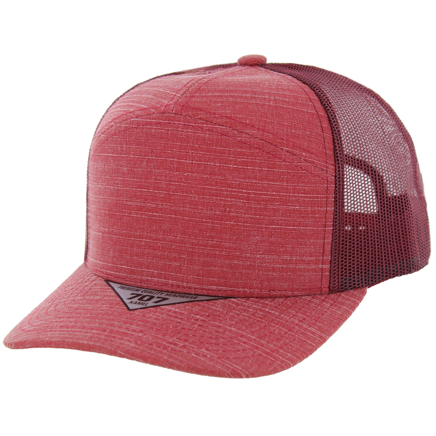 K707SLT - SLUB TRUCKER HAT - Burgundy