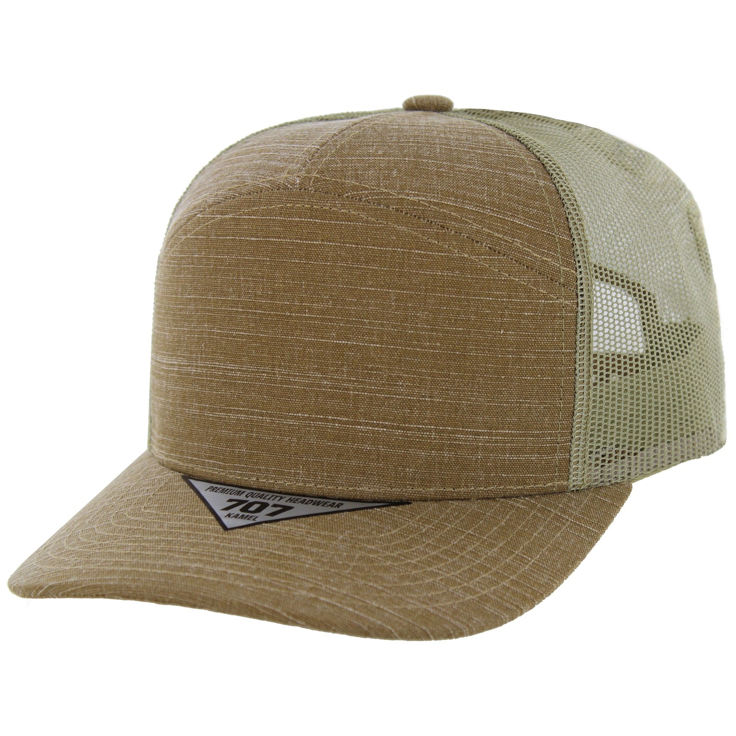 K707SLT - SLUB TRUCKER HAT - Caramel