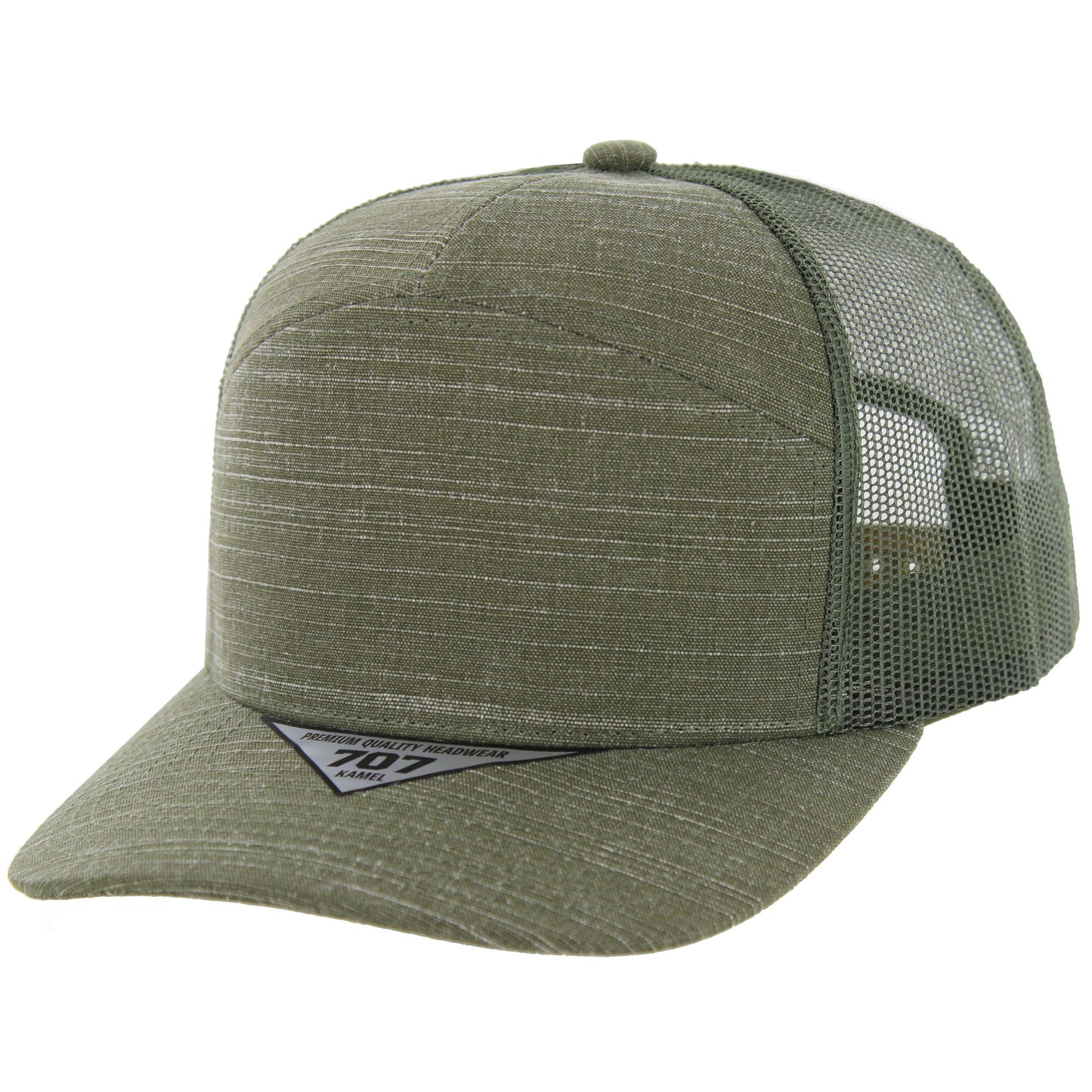 K707SLT - SLUB TRUCKER HAT - Olive
