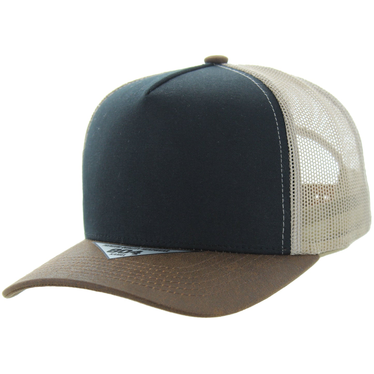 K804COT - CANVAS OIL TRUCKER - Black/Brown/Khaki