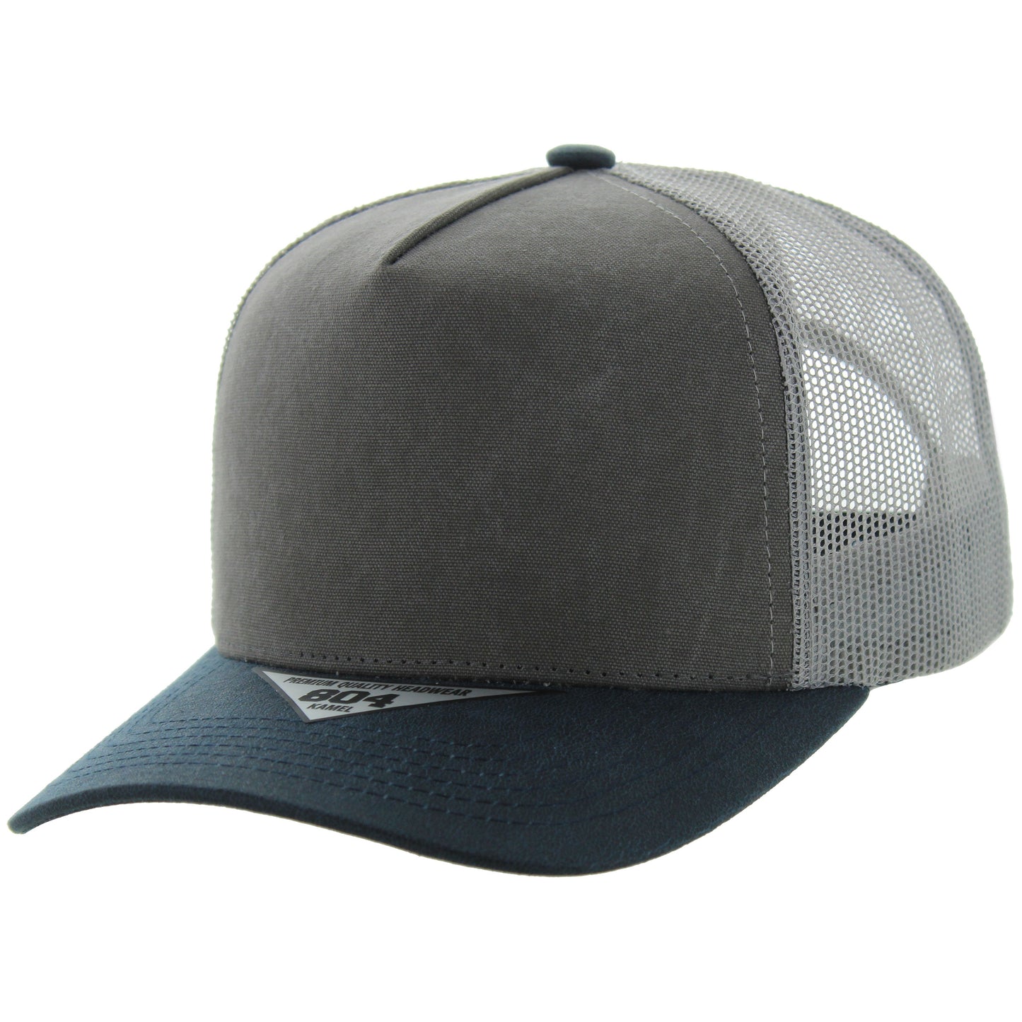K804COT - CANVAS OIL TRUCKER - Charcoal/Navy/Grey