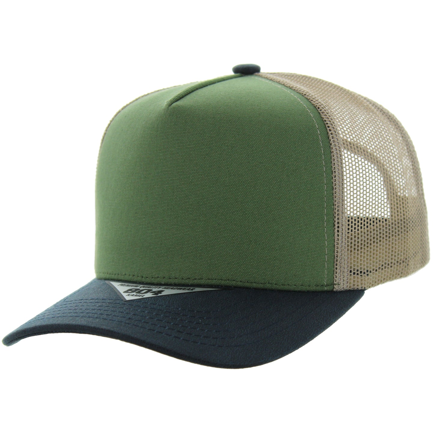 K804COT - CANVAS OIL TRUCKER - Green/Navy/Khaki