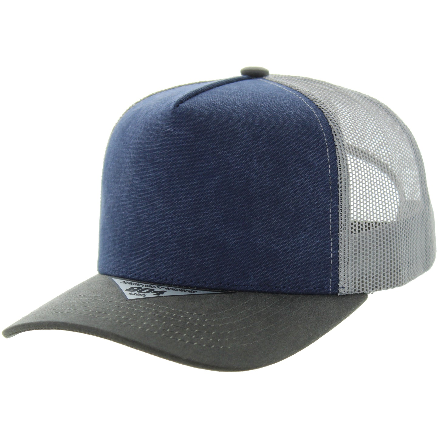 K804COT - CANVAS OIL TRUCKER - Navy/Charcoal/Grey