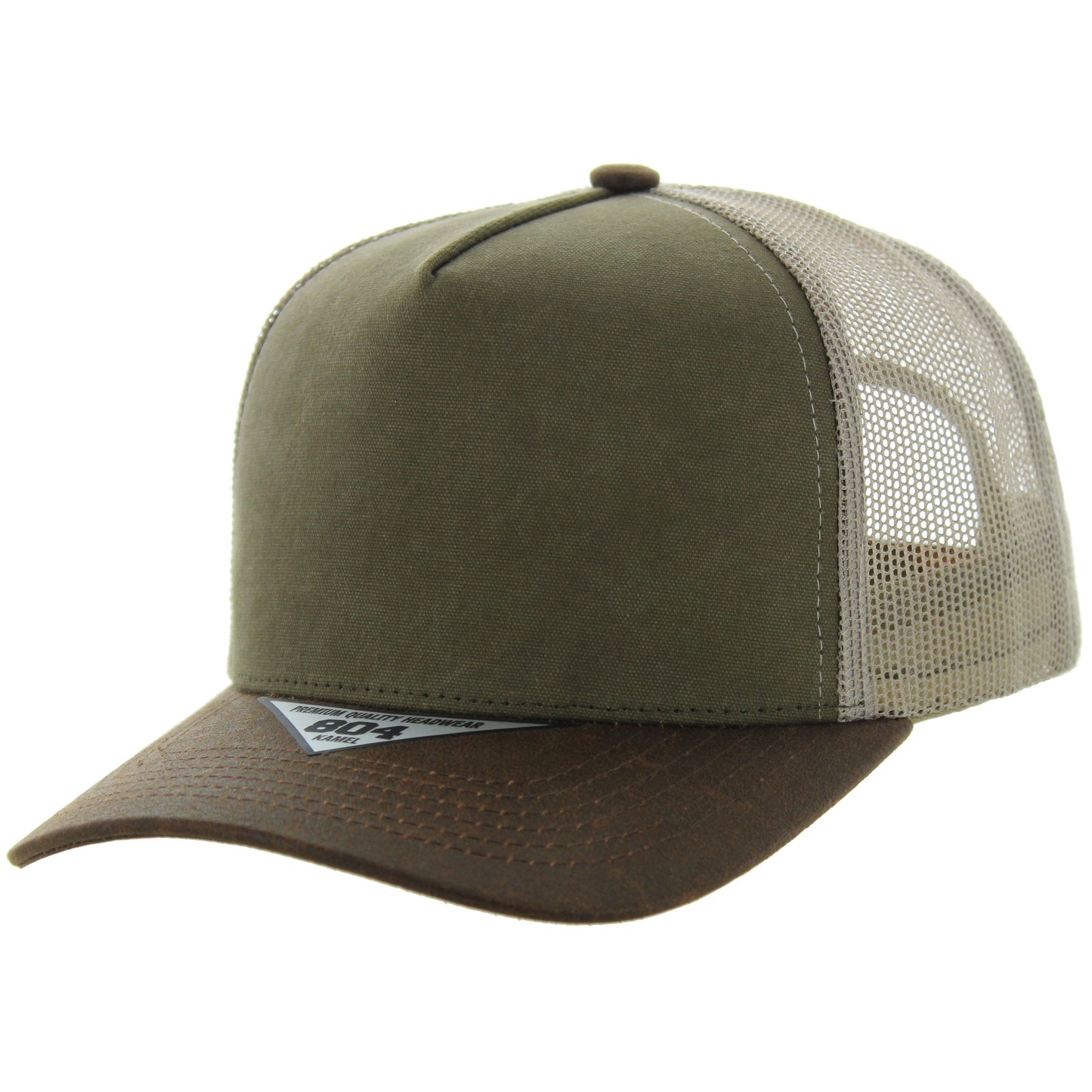 K804COT - CANVAS OIL TRUCKER - Olive/Brown/Khaki