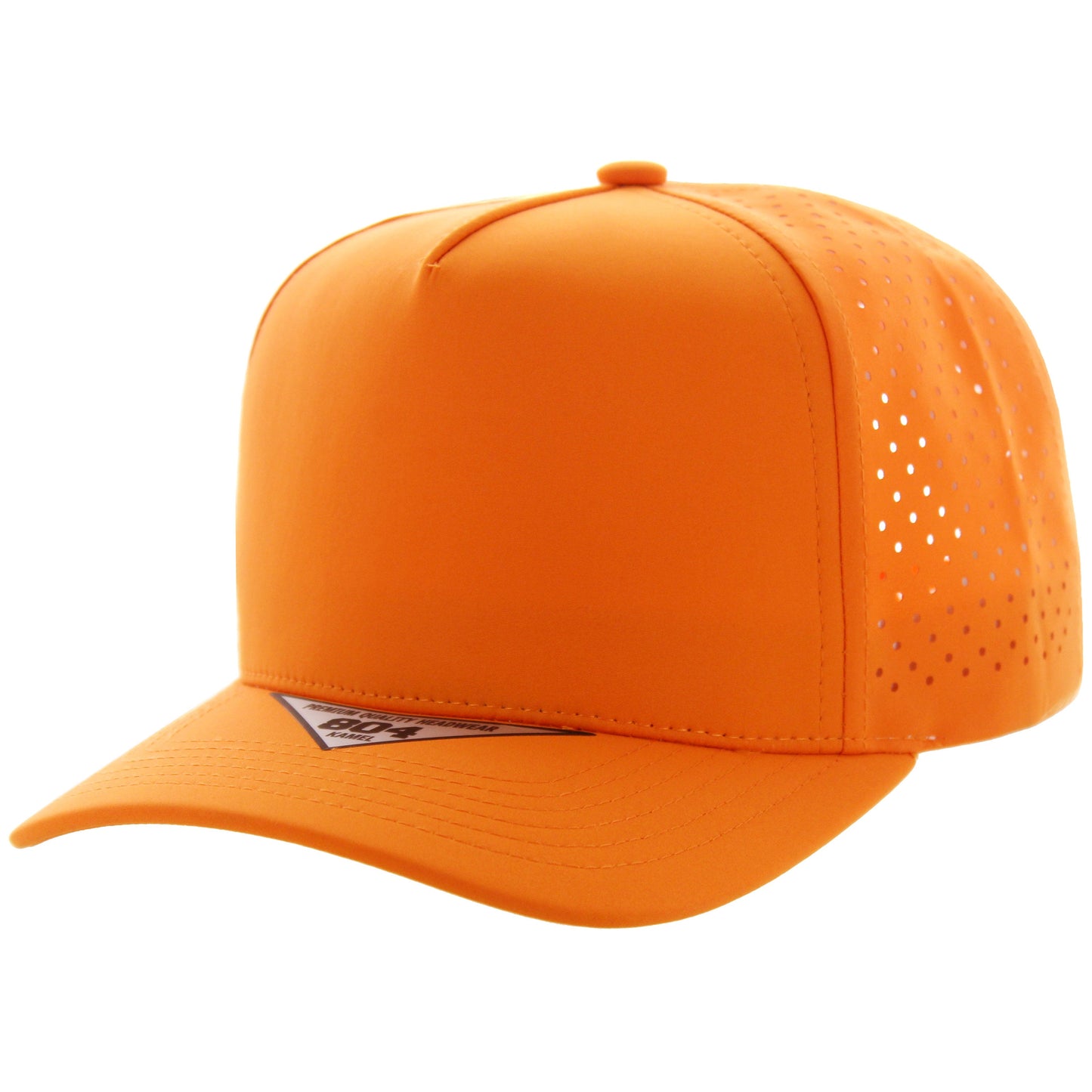 K804DP - 5 PANEL PERFORATED CAP - Orange