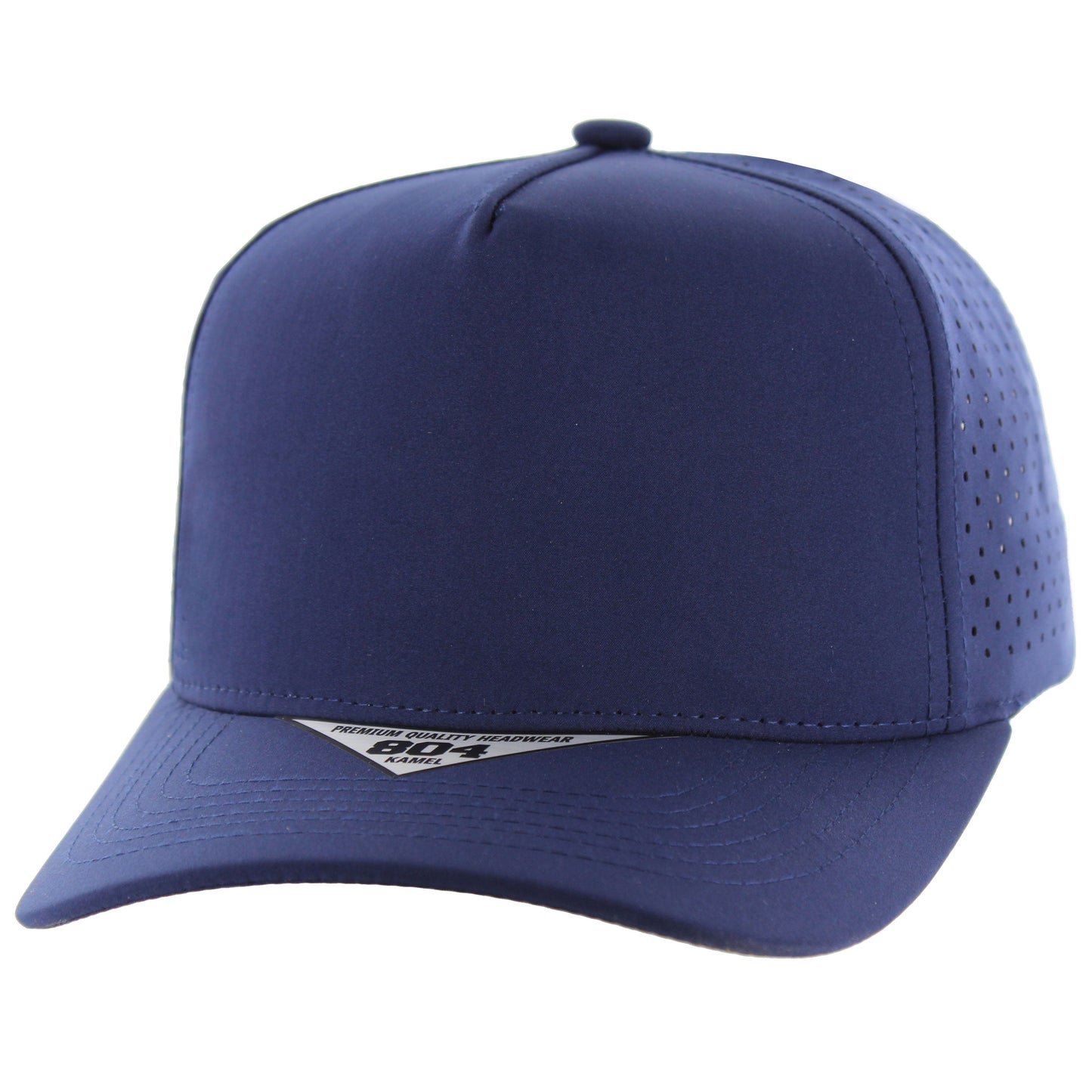 K804DP - 5 PANEL PERFORATED CAP - Navy