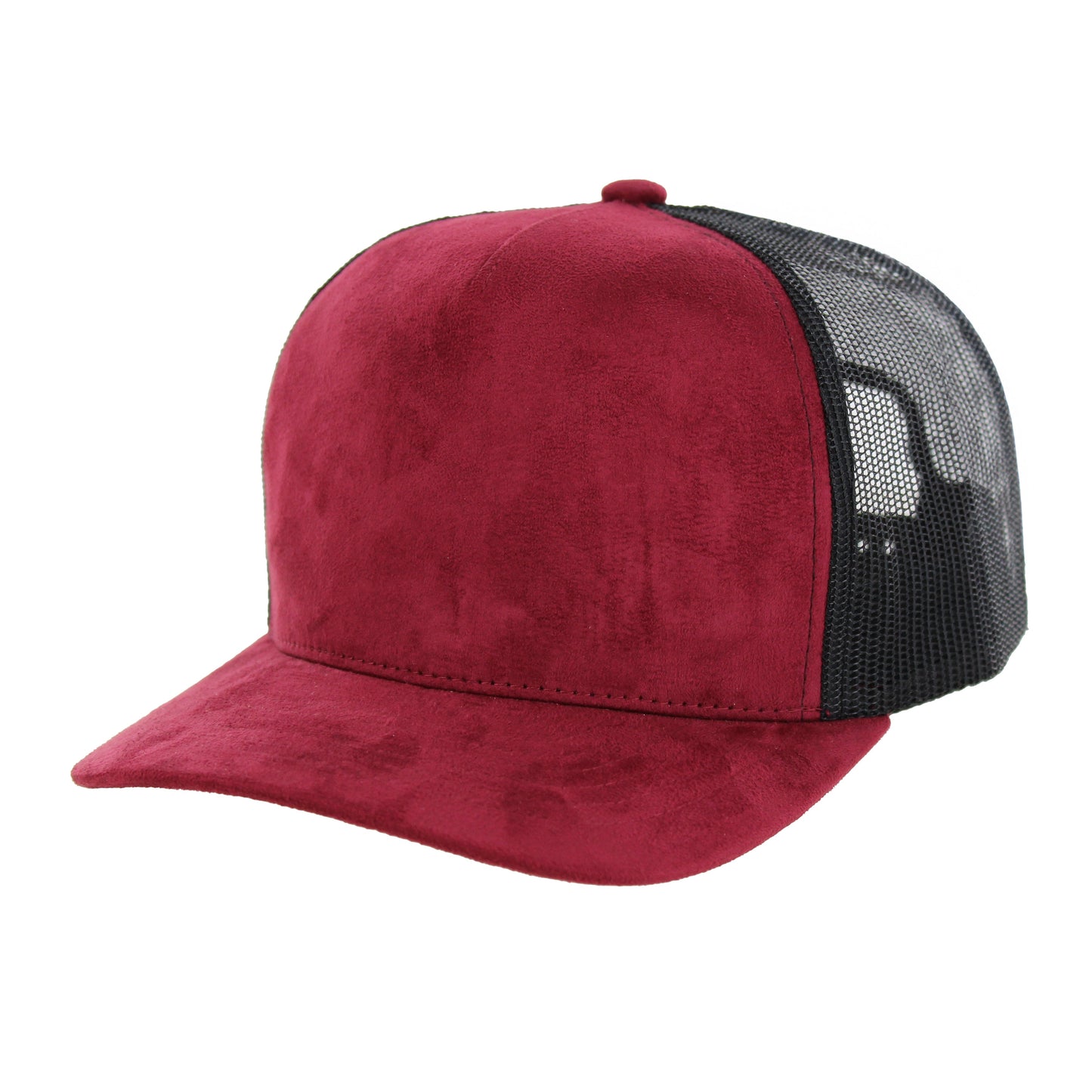 K804ST - SUEDE TRUCKER - Burgundy/Black