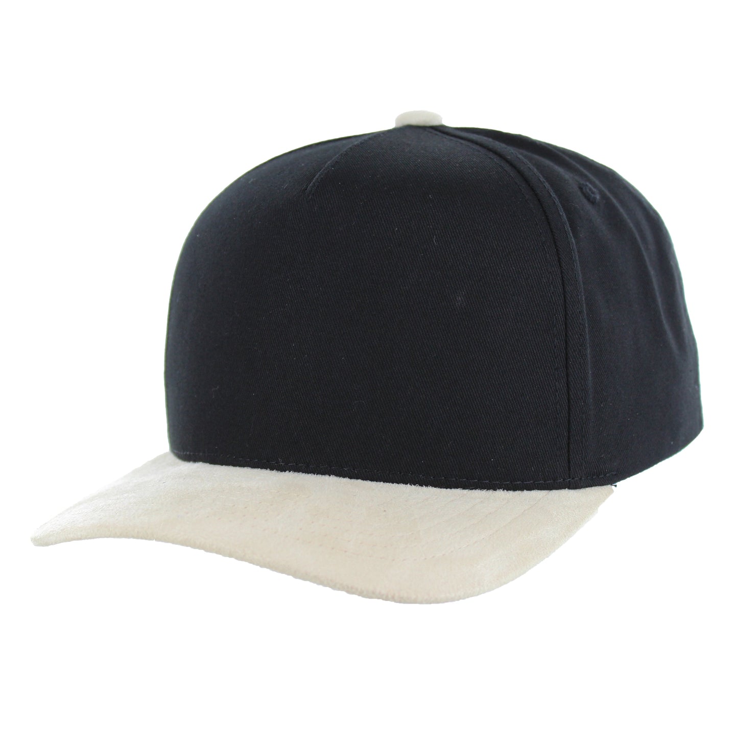 K804SV - 5 PANEL COTTON CROWN + SUEDE VISOR CAP