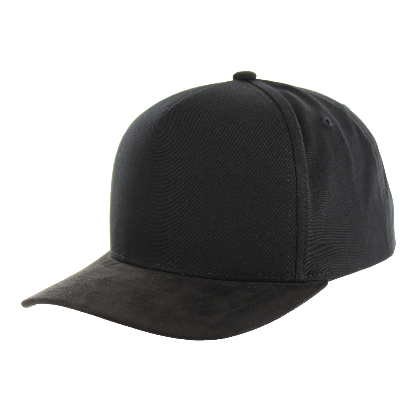 K804SV - 5 PANEL COTTON CROWN + SUEDE VISOR CAP